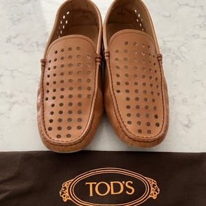 Tod’s Gommino Brown Leather Driver Loafers Mens Size 6 (UK 5)